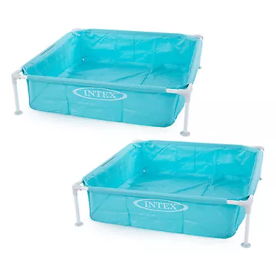 Intex Mini Frame Kids 48”x 48”x 12” Kiddie Swimming Pool (Open Box) (2 Pack) • $40.99