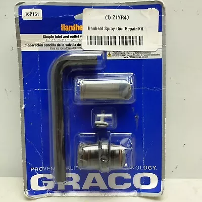 £76.41 • Buy Graco ProShot TrueCoat Handheld Spray Repair Kit Inlet Outlet Repair Kit 16P151