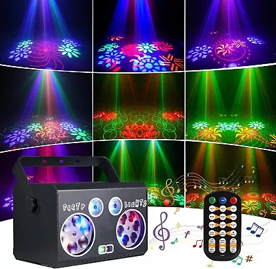 ALLWIN Disco Lights Party LIGHT 90 Patterns DJ Sound Activated Remote HOUSE • £49.94