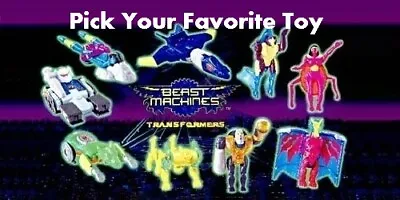 McDonald's 2000 BEAST MACHINES TRANSFORMERS Takara Transformer YOUR Toy CHOICE • $8