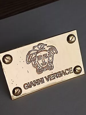 Vintage Gianni Versace Medusa Logo Gold Plated Plate Clip  • $49.99