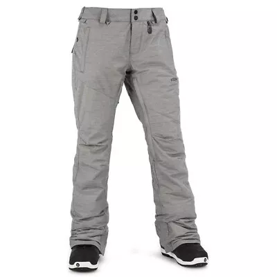 Volcom Bridger Insulated Snowboard Pants Womens XL Extra-large Grey • $32.99