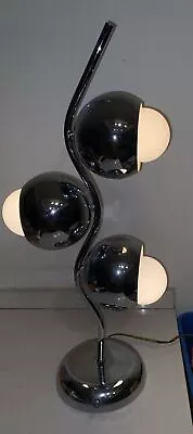 Mid Century Modern Chrome Orb Eyeball Lamp 3 Lights • $350