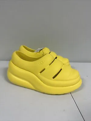 UGG Women’s Sport Yeah Clog Slip-On Canary Yellow Size 7 NEW Puffy • $49.99