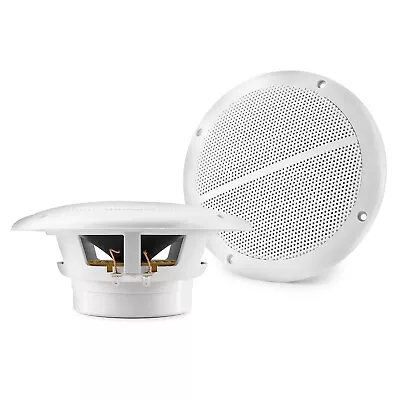 2x Vonyx 6.5  Outdoor Waterproof Garden BBQ Wet Rooms Boat PA Speakers 100W • £34