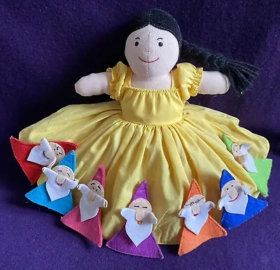 Latitude Enfant Topsy Turvy Doll Snow White And The 7 Dwarfs + Wicked Queen Rare • £15