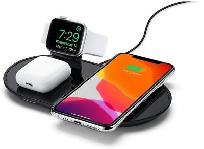 Mophie 3-in-1 Wireless Charging Pad  7.5W Fast Wireless Charging - Black • $20.99