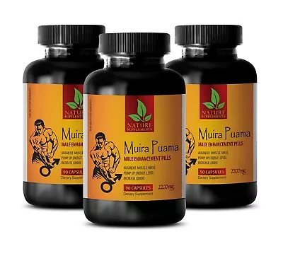 Herbal Extract Premium Quality Pills - MUIRA PUAMA 2200mg - 3 Bottle 180 Caps • $89.06