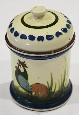 LONGPARK TORQUAY Pottery Tobacco Jar - Cockerel - You're Welcome To Your Fill • £18.95