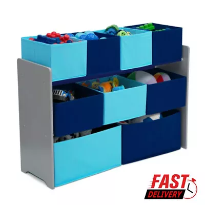 Deluxe Multi-Bin Toy Organizer With Storage Bins Toy Boxes Basket Playroom 2023 • $33.22