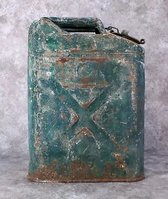 Vintage US Army Green Metal Water Jerry Can Army Military • $48.50