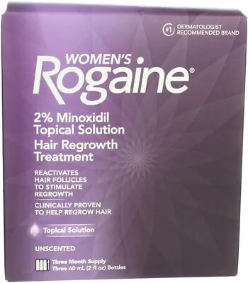 ROGAINE Women's Topical Solution Hair Regrowth Treatment 2% Minoxidil New • $57.98