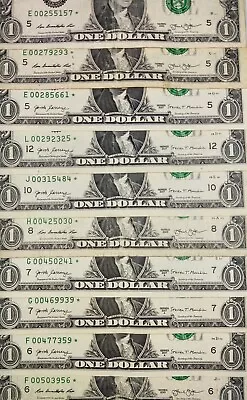 Star $1 Note Replacement One Dollar Bill Lot 10 Ct • £16.05