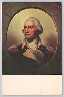 Vtg Post Card Porthole Portrait Of George Washington By Rembrandt Peale D69 • $5.99