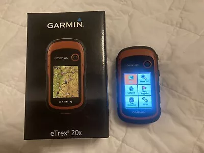 Garmin ETrex 20x Satellite GPS & Navigation Map Hiking Camping Travel 128GB • $120