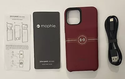 Mophie Juice Pack Access Charging Phone Case For IPhone 11 Pro Dark Red • $19.99