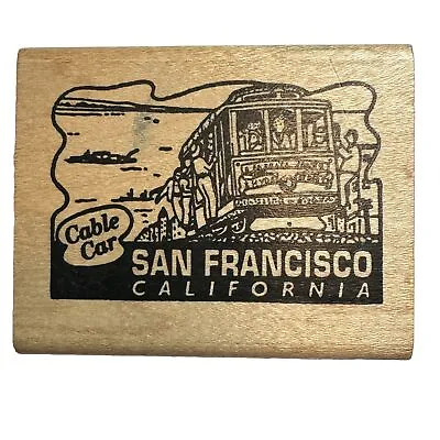 JudiKins Carmen’s Veranda San Francisco Rubber Stamp Cable Car 9034 F • $6.90