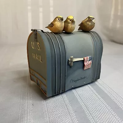 Vintage Marjolein Bastin Hallmark Music Box 3 Birds On U.S. Mailbox Musical Box • $27.99