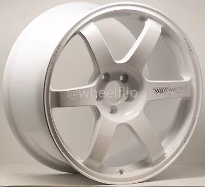 Volk TE37 Saga S-Plus 18x9.5 +43 5x100 Dash White (SET) • $3917