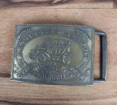 Model T Belt Buckle - Henry Ford - Detroit - Automobiles - Vintage         .A103 • $8.50