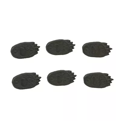 Set Of 6 Cast Iron Animal Tracks Bear Paw Cabinet Knob Drawer Pulls Cabin Decor • $18.40