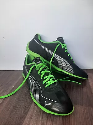 $30 • Buy PUMA Speedcat LS Shoes Black & Neon Green Suede Motorsport Sneakers US10.5 UK9.5