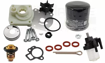 Outboard Maintenance Kit For Yamaha F20A F25A F25D W/ Thermostat Oil Fuel Filter • $62.50