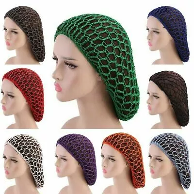 1Pc Thick Hair Net French Mesh Fish Net Hairnet & Snood One Size 16 Colors • £4.61