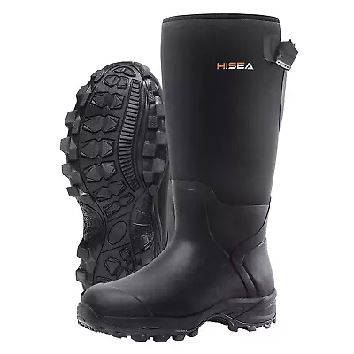 HISEA Apollo Basic Men Hunting Boots W/Gusset Waterproof Insulated Rain Mud Boot • $65.89