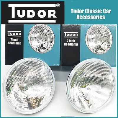 MGA MGB MGC MG Midget  Pair Tudor 7  Halogen  Conversion Headlamps Headlights • $43.10