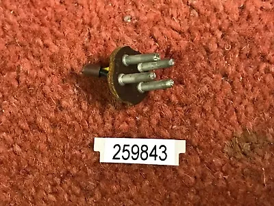 One Vintage TANNOY 4 Pin Speaker Plug Silver Red Gold HPD NO COVER (843) • £6