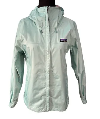 Patagonia Torrentshell Jacket Small S Vjosa Green Mint H2no Rain Jacket • $39.95