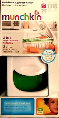 Munchkin 2-in-1 Fresh Food Chopper & Steamer • $19.99