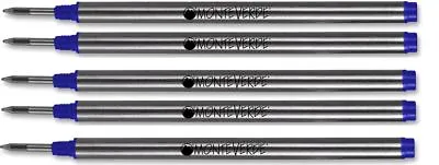 $14.95 • Buy 5 Monteverde Rollerball Refills For Montblanc Pens, Blue Medium, New, M23