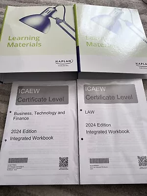 Icaew ACA Certificate Level Books BTF & LAW • £25