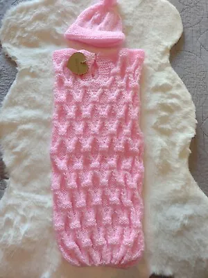 Hand Knitted Baby Cocoon • £3.50