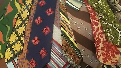 25 Pcs Mens Vintage Neckties Mix Quilt Craft Wear Wholesale Tie Lots • $28.99