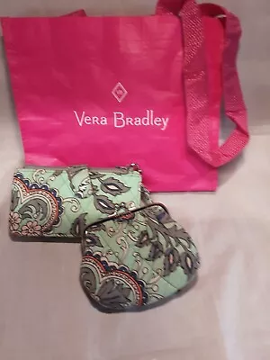 Vera Bradley - Trifold Wallet - Card Holder - Chance Purse W/Pink Bag • $38