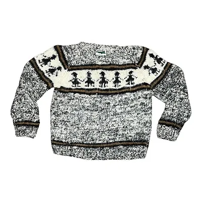 Vintage HIMAL 100% Wool Sweater Hand Made In Nepal - Sz M (no Size Tag) • $32.99