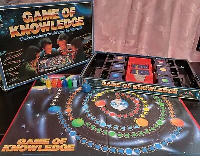 Vintage Game Of Knowledge Board Game 1986 MB Games - Missing 1 Yellow Piece • £12.99