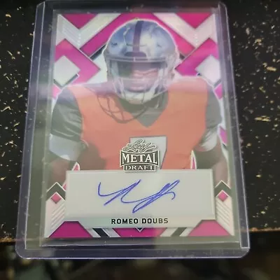 Romeo Doubs 2022 Leaf Metal Draft Touchdown Kings Auto Rookie 7/20 • $1.25