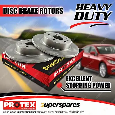 Pair Front Protex Disc Brake Rotors For Nissan 620 720 2WD 79-on • $148.95