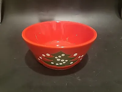 Waechtersbach Germany Christmas Tree Red 5  Berry Fruit Dessert Bowl • $12