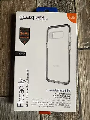 Case For Samsung Galaxy S8+ (S8 Plus) Clear Black Cover D3O Piccadilly By Gear4 • £5