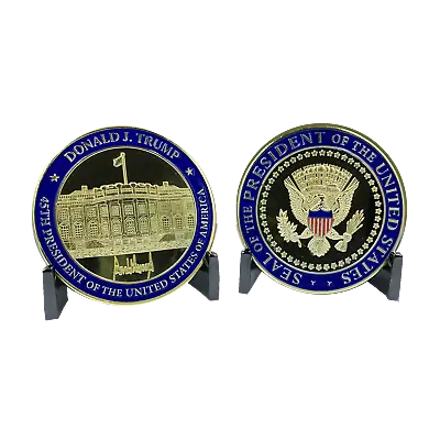 BL4-002 NEW 45th President DONALD J. TRUMP Challenge Coin White House POTUS MAGA • $12.99
