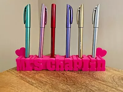 £8.99 • Buy Personalised Teacher Gift Pen Pot Holder - Desk Tidy - Thank You