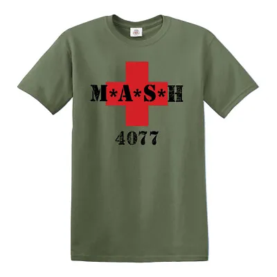 MASH 4077th Red Cross Medic Squadron Men's T Shirt Army Military Alda Top • $13.67