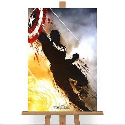 Captain America Marvel DC Comics Canvas Print Picture Wall Art Avengers X-Men • £9.99