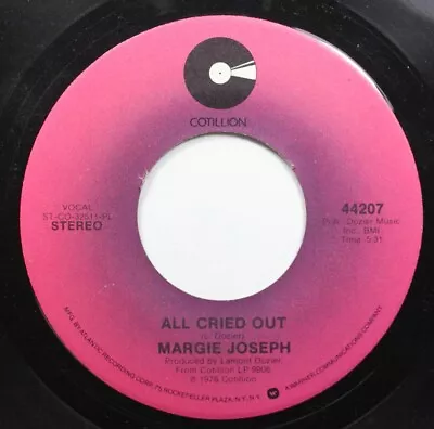 Soul 45 Margie Joseph - All Cried Out / Don'T Turn The Lights Off On Cotillion • $6