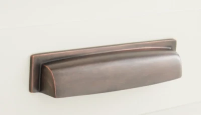 $13.23 • Buy Signature Hardware Edvard Solid Brass Cup Pull | Oil Rubbed Bronze | 444225